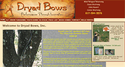 Desktop Screenshot of dryadbows.com